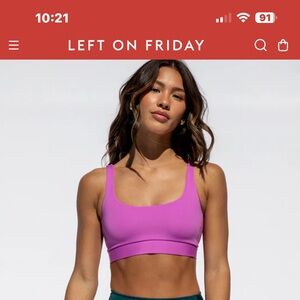 LEFT ON FRIDAY: Double scoop top: med: dark puple